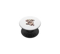Funny Cute Pet Mix Small Dog Yes I'm with the Crazy Shi Poo PopSockets Adhesive PopGrip