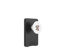 Funny Cute Pet Mix Small Dog Yes I'm with the Crazy Shi Poo PopSockets PopWallet for MagSafe