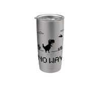 Funny Cute Pixel Offline T-Rex Game, Cool Dino Game, Gaming Stainless Steel Insulated Tumbler