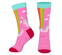 Funny Cute Rainbow Horse Socks for Women Ladies Mom Teen Girls Auntie-Fun Animal Kawaii Crazy Novelty Funky Silly Fancy Colourful Mothers day Valentine Sock Christmas Stocking Fillers Gifts for Sister