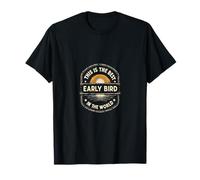 Funny Cute Retro Early Bird World T-Shirt