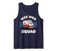 Funny Cute Wee Woo Squad Ambulance Paramedic EMT for Kids Tank Top