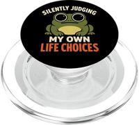 Funny Cute Weird Frog - Silently Judging Own Life Choices PopSockets PopGrip for MagSafe