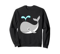 Funny Cute Whale Cartoon Sea Animal For Kids Boys Girls Sweatshirt