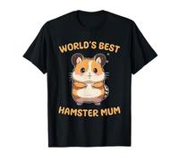 Funny, Cute World's Best Hamster Mum Mom Quote T-Shirt