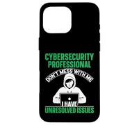Funny Cyber Security Analyst & Ethical Hacker Cybersecurity Case for iPhone 16 Pro Max