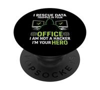 Funny Cyber Security Analyst & Ethical Hacker Cybersecurity PopSockets Adhesive PopGrip