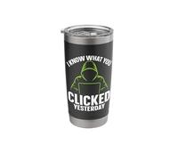Funny Cyber Security Analyst & Ethical Hacker Cybersecurity Stainless Steel Insulated Tumbler