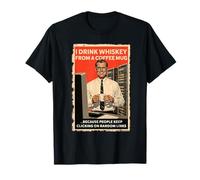Funny Cybersecurity I Drink Whiskey from Coffee Mug Vintage T-Shirt