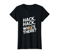 Funny Cybersecurity IT Hacker Cyber Security Value Graphic T-Shirt, Women, Black, M