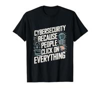Funny Cybersecurity IT Support IT Security Network Engineer Value Graphic T-Shirt, Men, Black, S