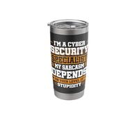 Funny Cybersecurity Specialist White Hat Hacker Shirt Stainless Steel Insulated Tumbler