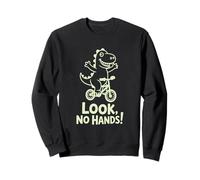 Funny Cycling Dinosaur Art Sweatshirt