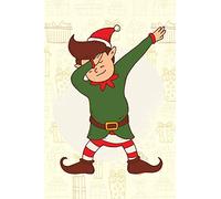Funny dabbing Christmas Elf Christmas - Journal Diary Journal Lined about A5 FORMAT - notepad for school and work. Christmas theme, Elf: Christmas ... or Santa Claus as a sweet gift - nice Journal