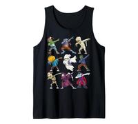 Funny Dabbing Dancing Monsters Cute Halloween Shirt Tank Top