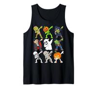 Funny Dabbing Dancing Monsters Cute Halloween Shirt Tank Top