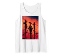 Funny Dabbing Siren Head Vintage Meme Character Kids Gifts Tank Top