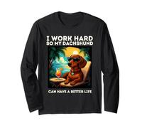 Funny Dachshund Dog Design Doxie Lover Long Sleeve T-Shirt