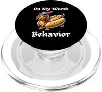 Funny Dachshund Dog Oktoberfest On My Wurst Behavior German PopSockets PopGrip for MagSafe