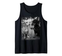 Funny Dachshund Dogs Smoking Lighter Street Art Tank Top