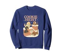 Funny Dachshund Pastel Christmas Cookie Heist Sweatshirt
