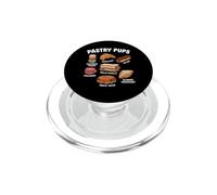 Funny Dachshund Pastry Pups Macaron Dog Lover Graphic PopSockets PopGrip for MagSafe
