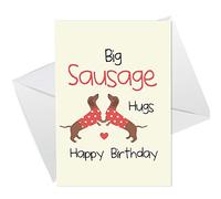 Funny Dachshund Sausage Dog Birthday Card Pet Design Card For Owner Dog