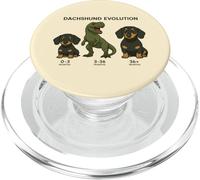 Funny Dachshund Weenie Evolution Dinosaur Mom Dad Kids PopSockets PopGrip for MagSafe