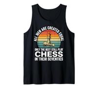 Funny Dad 70th Birthday Chess Player Fathers Day Seventies Tank Top