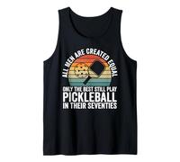 Funny Dad 70th Birthday Fathers Day Pickleball Seventies Pl Tank Top
