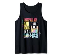Funny Dad A Base Tee Vintage Dad Retro Jokes for Fathers Day Tank Top