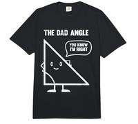 Funny Dad Angle Mathematics Joke Fathers Day Math Gift Dad Comfort Colors Adult Heavyweight T-Shirt