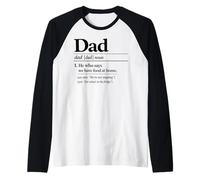 Funny Dad Definition He Who Says We Have Food At Home Raglan Baseball Tee