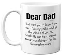 Funny Dad Gifts from Daughter Son - Dear Dad Mug - Fathers Day Mug, Christmas Birthday Gift for Dad, Gifts for Dad from Son, Dishwasher Microwave Safe Coffee Mugs Tea Cup - Made in UK