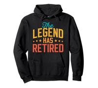 Funny Dad Grandpa Retirement The Legend Has Retired 2025 Men Pullover Hoodie