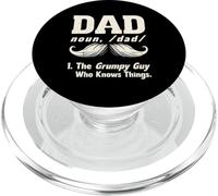 Funny Dad Humor Grumpy Guy Who Knows Things Daddy Father PopSockets PopGrip for MagSafe