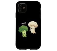 Funny Dad Jokes Pun Broccoli Sees Cauli-FOOLy Ghost Case for iPhone 11