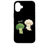 Funny Dad Jokes Pun Broccoli Sees Cauli-FOOLy Ghost Case for iPhone 16 Plus
