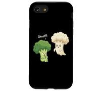 Funny Dad Jokes Pun Broccoli Sees Cauli-FOOLy Ghost Case for iPhone SE (2020) / 7/8