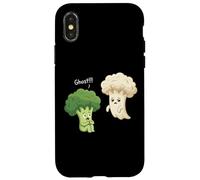 Funny Dad Jokes Pun Broccoli Sees Cauli-FOOLy Ghost Case for iPhone X/XS