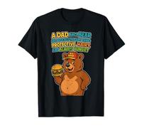 Funny Dad like Bear, Protective, Hair & Hungry T-Shirt