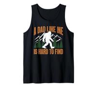 Funny Dad Like Me Hard to Find Father's Day Bigfoot Daddy Tank Top