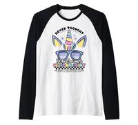 Funny Dad Never Thought Id Be Wearing This Unicorn Lover Raglan Baseball Tee