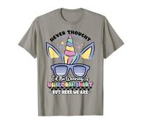 Funny Dad Never Thought Id Be Wearing This Unicorn Lover T-Shirt