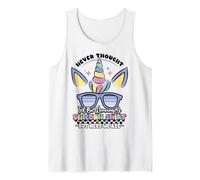 Funny Dad Never Thought Id Be Wearing This Unicorn Lover Tank Top