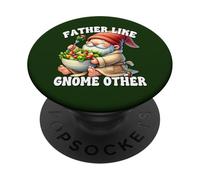 Funny Dad Saying For Men Fathers Day Gnome For Vegan Dad PopSockets Adhesive PopGrip