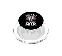 Funny Dad Saying Just A Dad Who Came Back With Milk PopSockets PopGrip for MagSafe