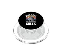 Funny Dad Saying Just A Dad Who Came Back With Milk PopSockets PopGrip for MagSafe
