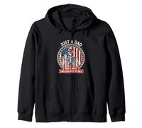 Funny Dad Saying Just Dad Always Came Back With The Milk Zip Hoodie