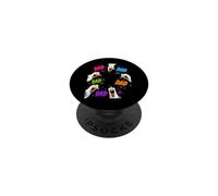 Funny Dad Seagull Faces Dad Dad Dad Fathers Day PopSockets Adhesive PopGrip